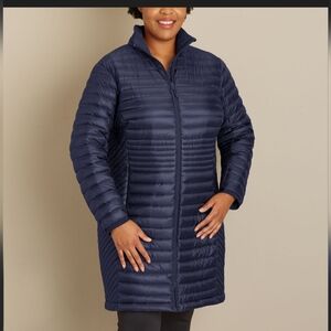 NWOT Duluth Trading Co Women's Navy Down Puffer Vest Jacket Sz. Small